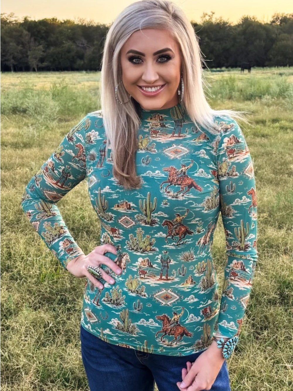 Cimarron Mesh Top